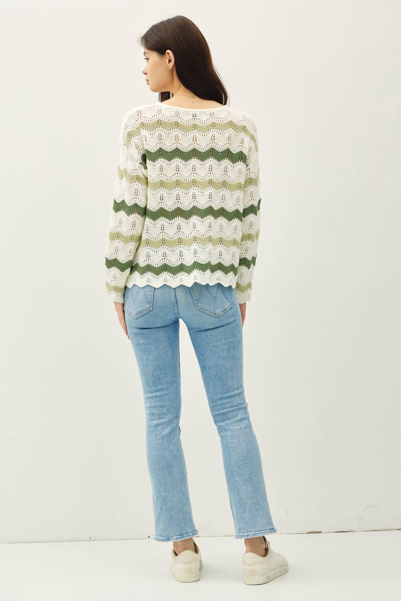 Striped Crochet Sweater