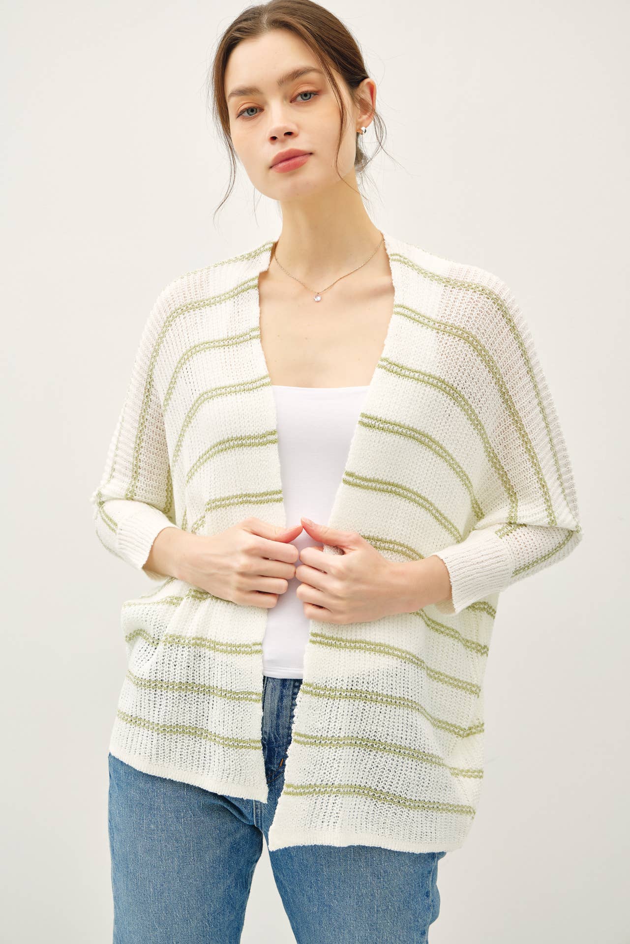 Dolman Sleeve Open Cardigan