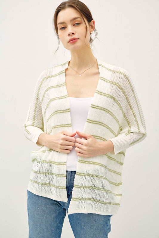 Dolman Sleeve Open Cardigan