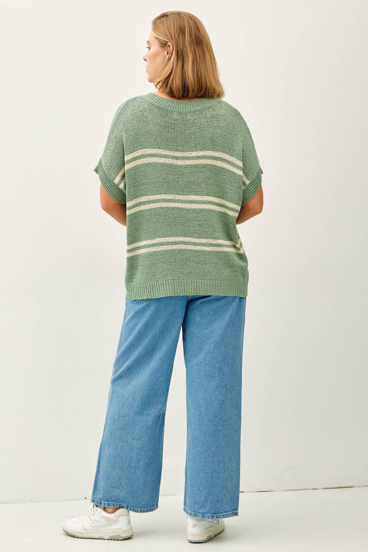 Striped V-Neck Top