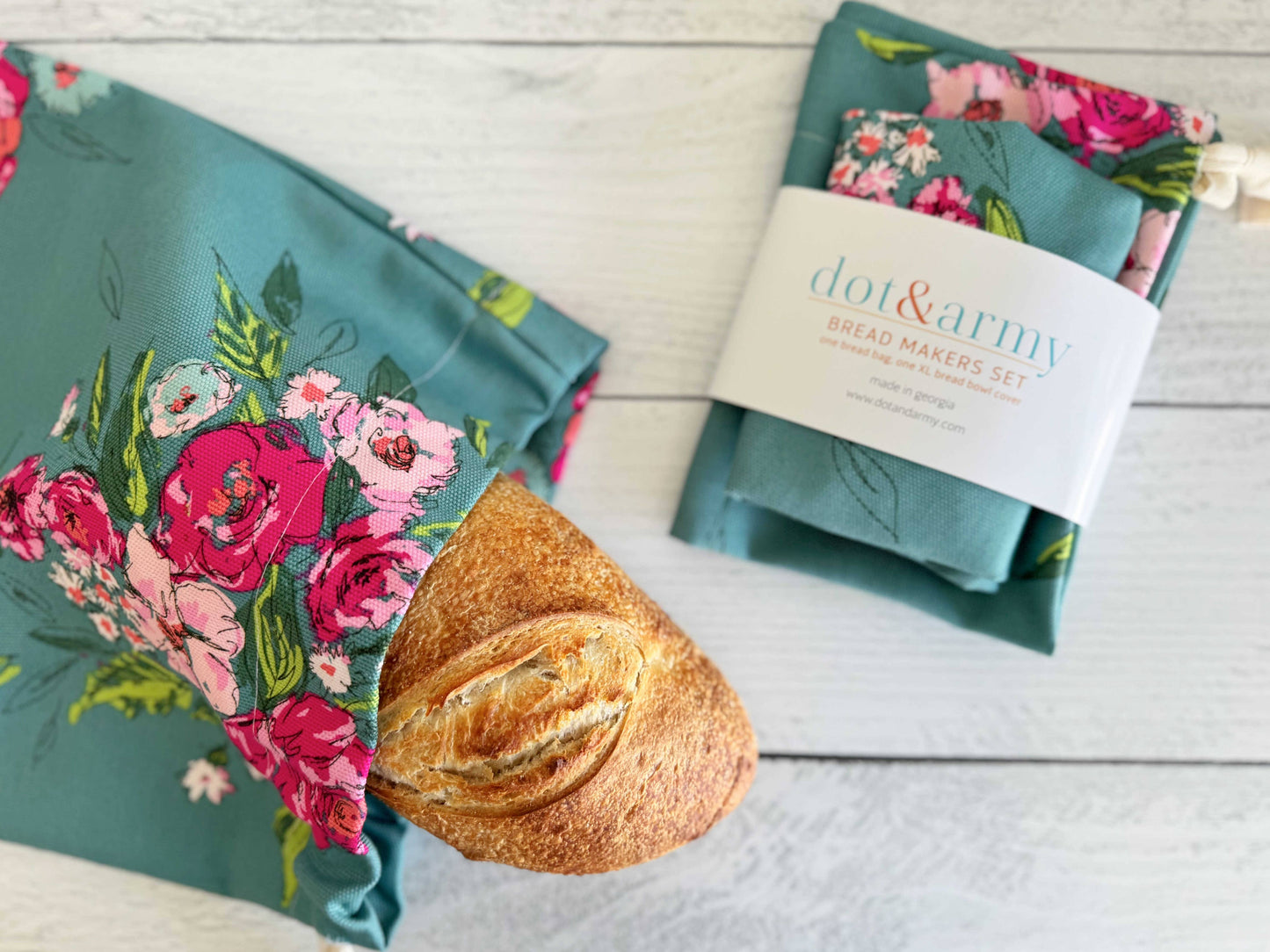 Bread Bag & Bowl Cover | Flower Gala