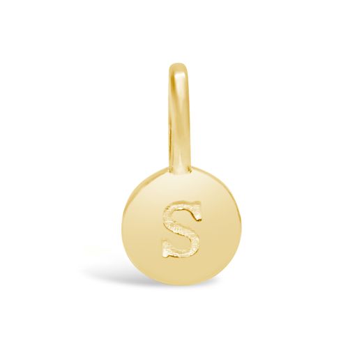 Love Letter Mini Disk Pendant | Gold