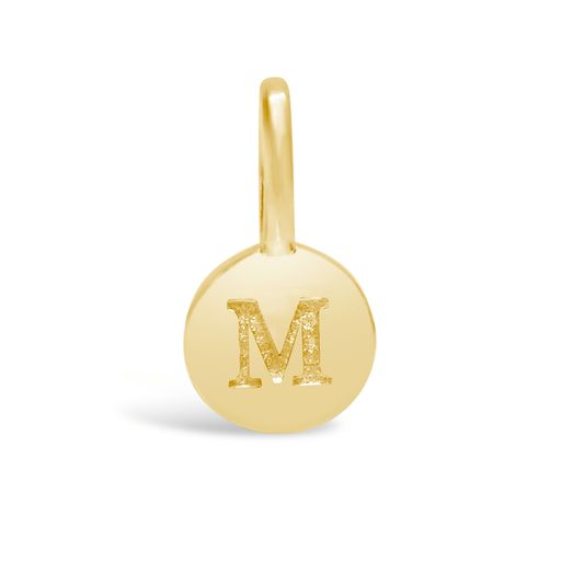 Love Letter Mini Disk Pendant | Gold