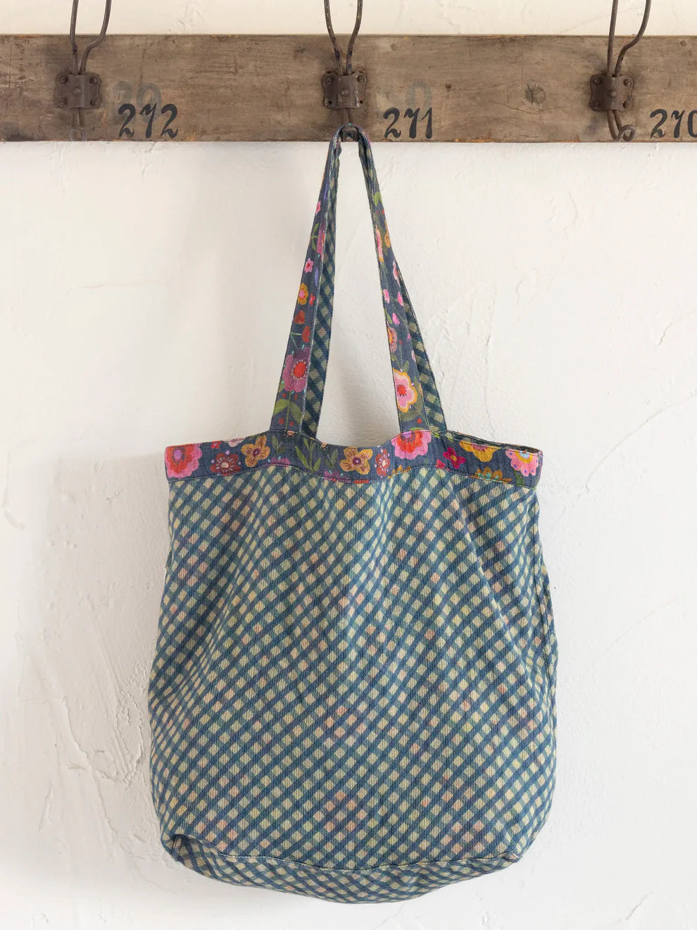 Cotton Gauze Reversible Tote Bag