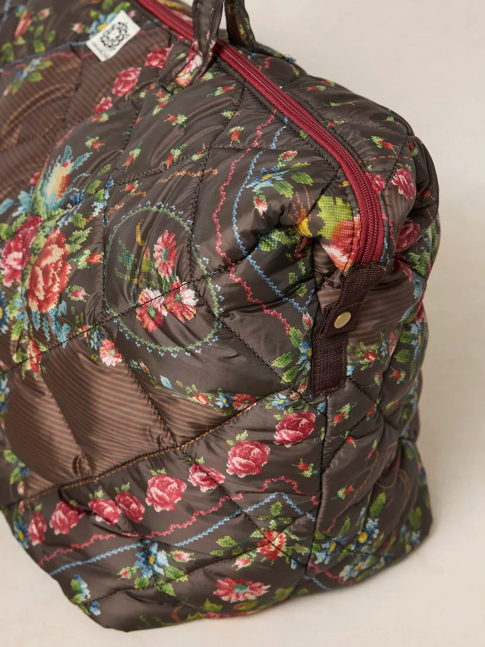 Puffy Weekender Bag | Crafted Bouquets Chocolate