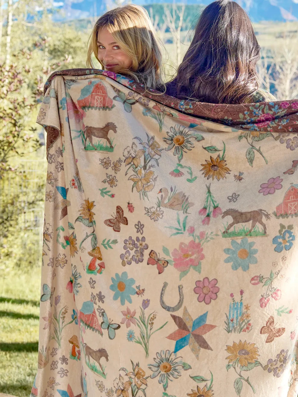 XL Double-Sided Cozy Blanket |Farm Days