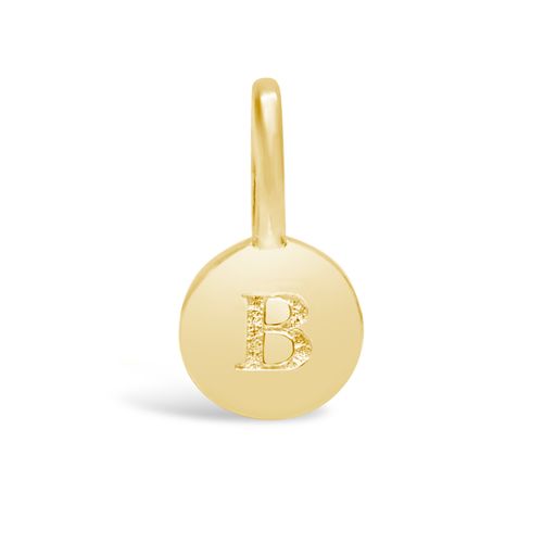 Love Letter Mini Disk Pendant | Gold