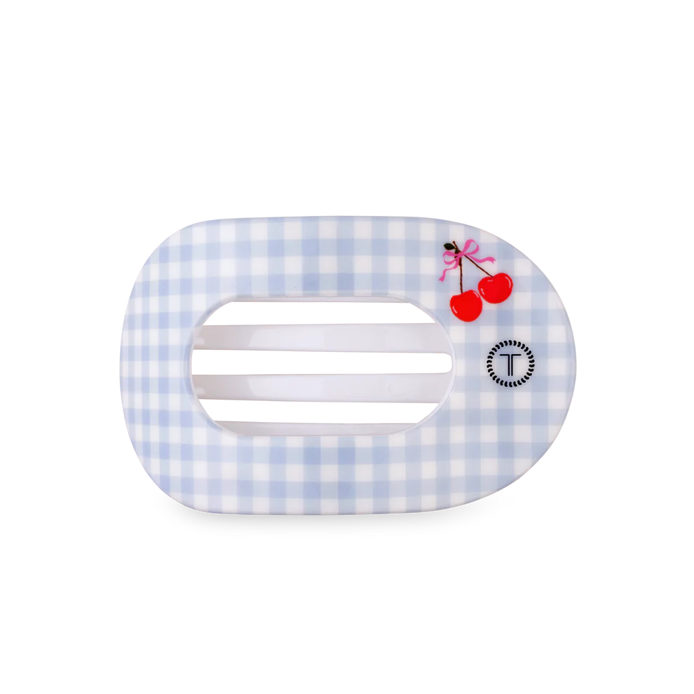 Teleties Flat Round Clip | Basket Of Cherries
