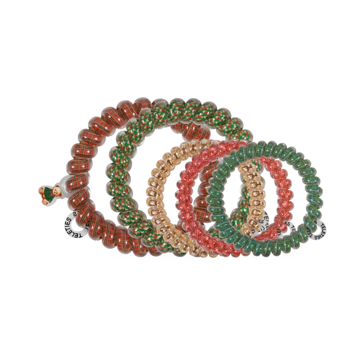 Teleties Mixed Hair Ties | Beary Christmas