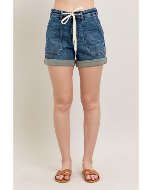 High Waist | Cuff Jogger Shorts