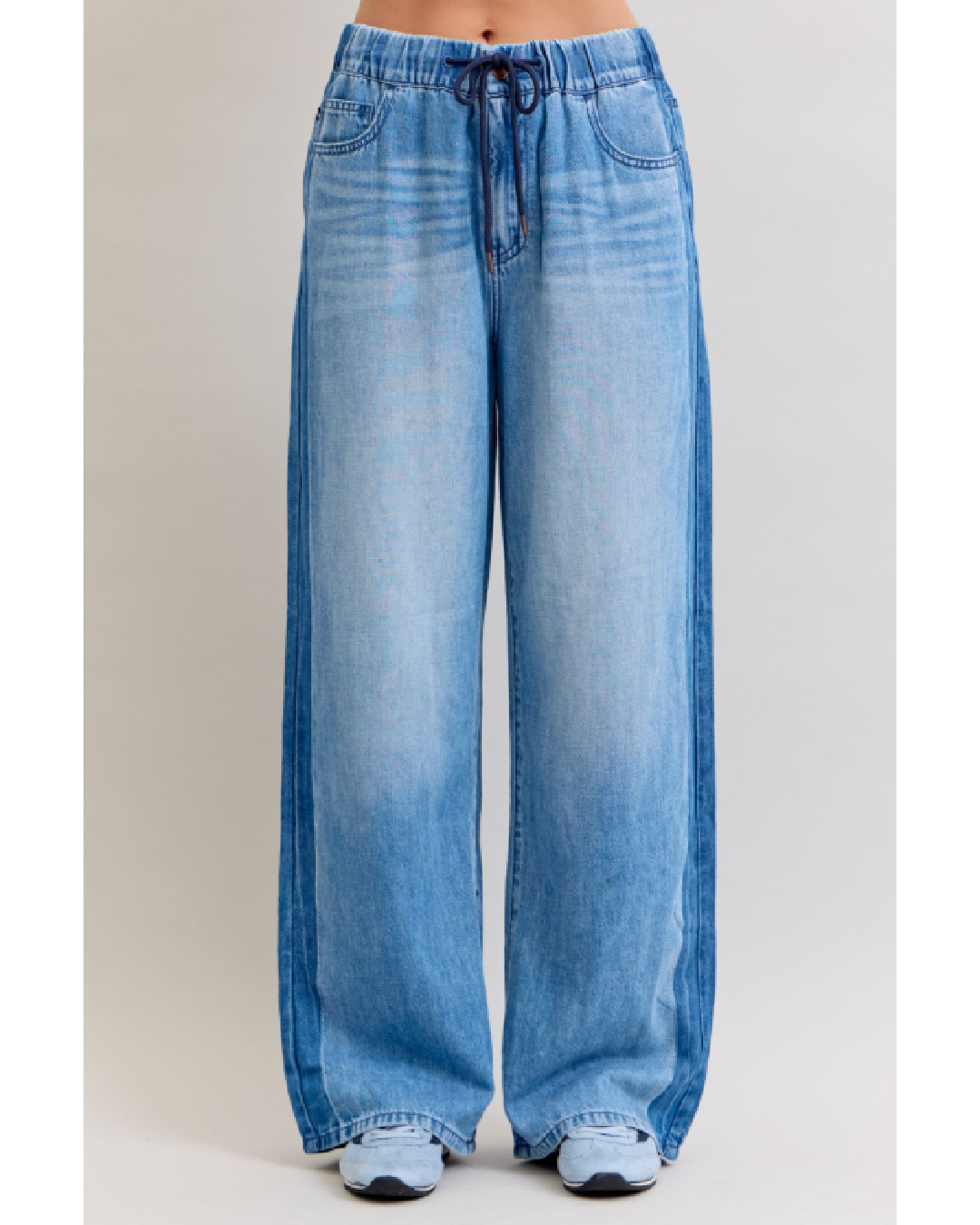 High Waist | Wilhemina | Featherweight Drawstring Jeans