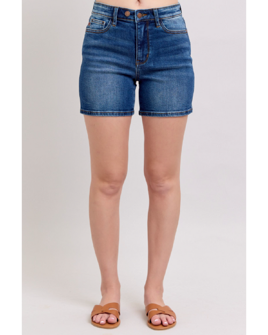 High Waist | 2 Button Dad Shorts