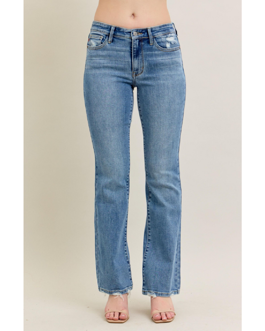 Mid-Rise | Bootcut | Vintage Wash Jeans