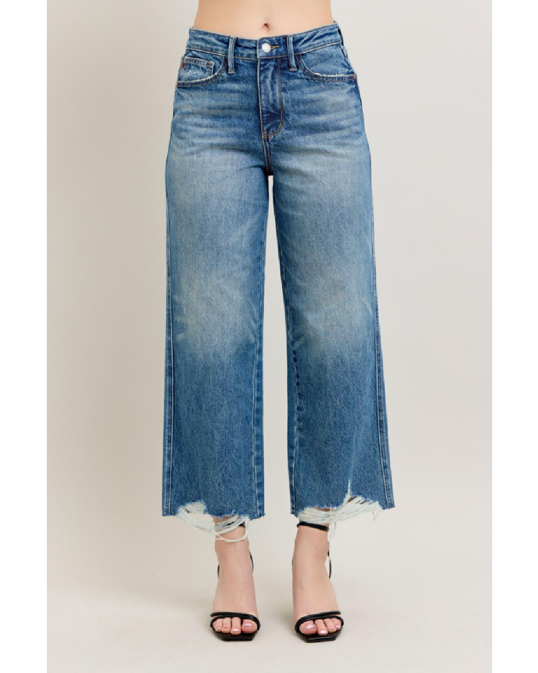 High Waist | Wide Crop | Rigid Magic Jeans