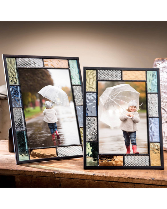 Colorful Stained Glass Picture Frame