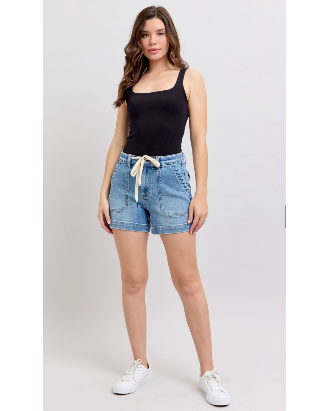 High Waist | Jogger | Vintage Wash Shorts