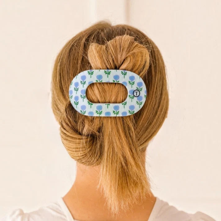 Teleties Hair Clip | Blue Marigold