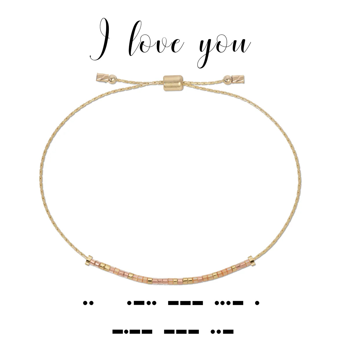 Morse Code Bracelet | I Love You
