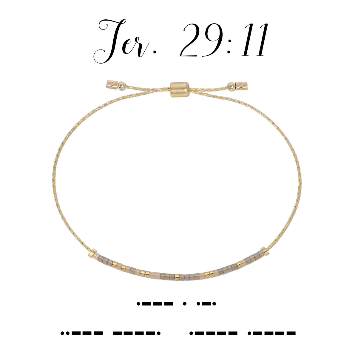 Morse Code Bracelet | Jeremiah 29:11