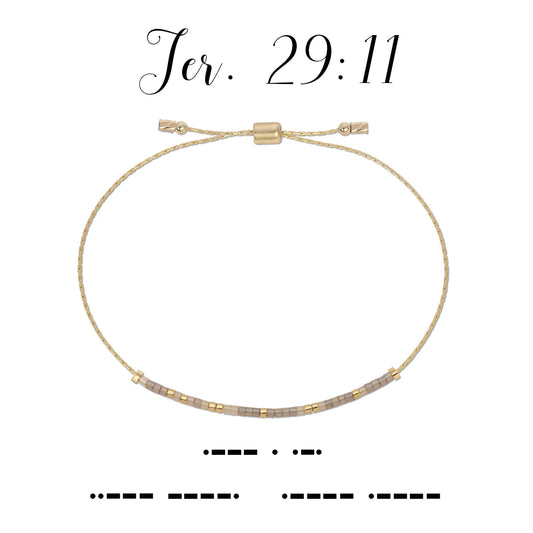 Morse Code Bracelet | Jeremiah 29:11