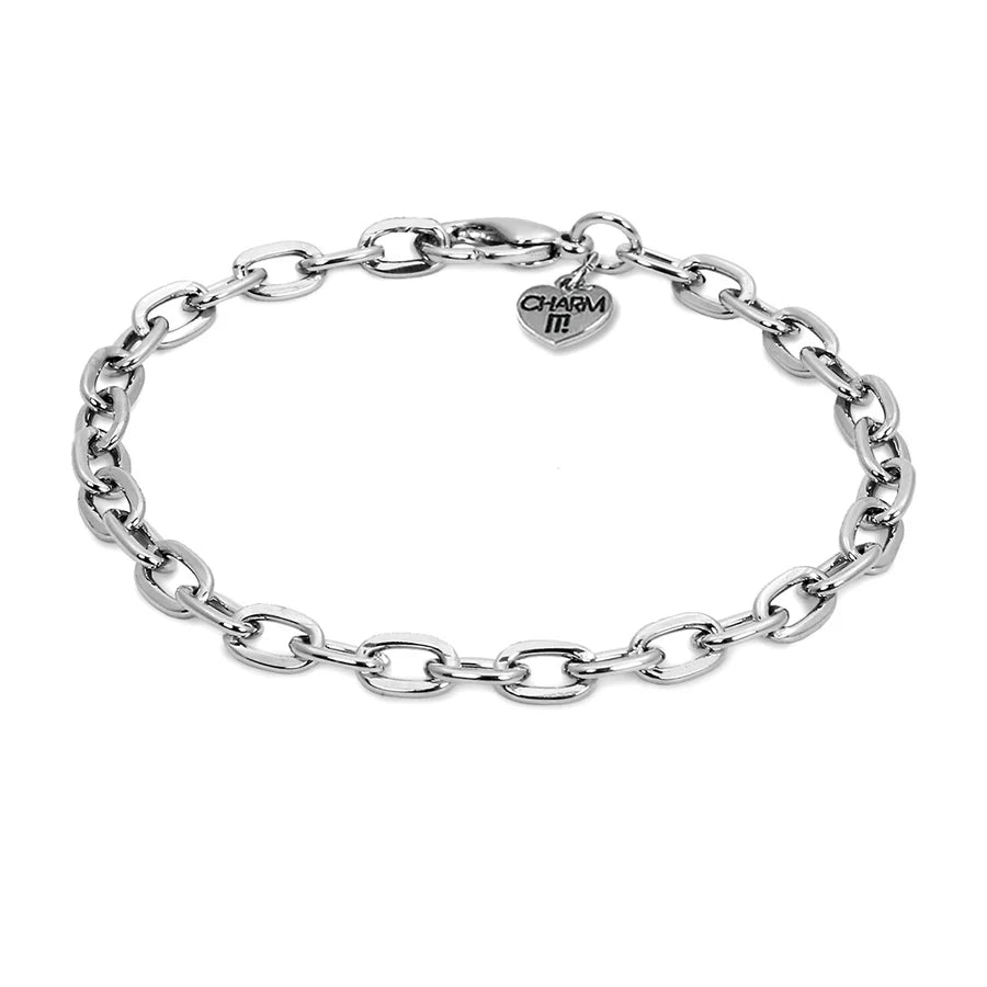 Charm It Silver Chain Bracelet