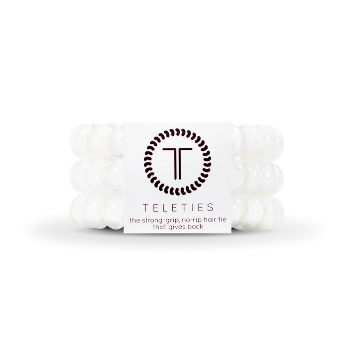 Teleties Hair Ties | Coconut White