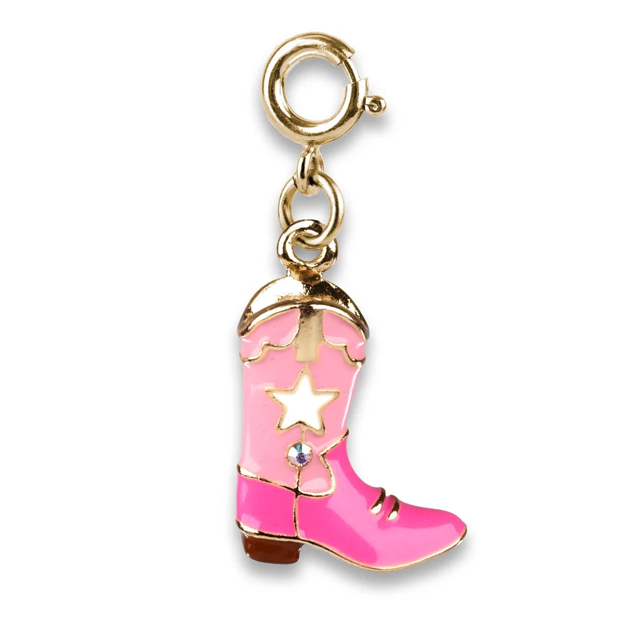 Gold Cowboy Boot Charm