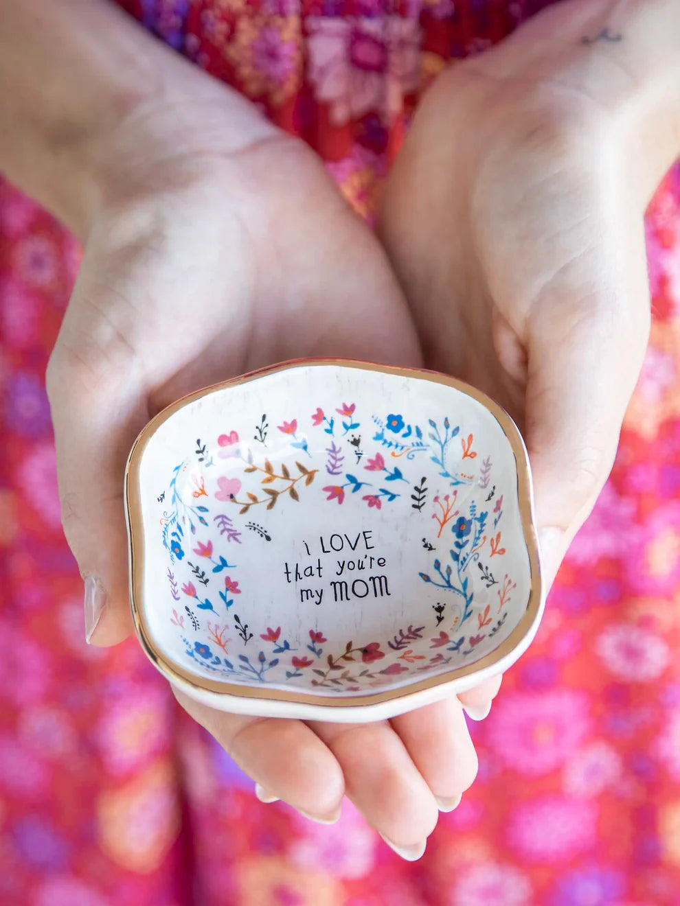 Antiqued Trinket Bowl | Mom