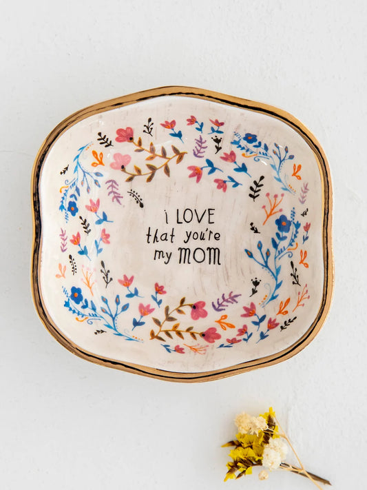 Antiqued Trinket Bowl | Mom