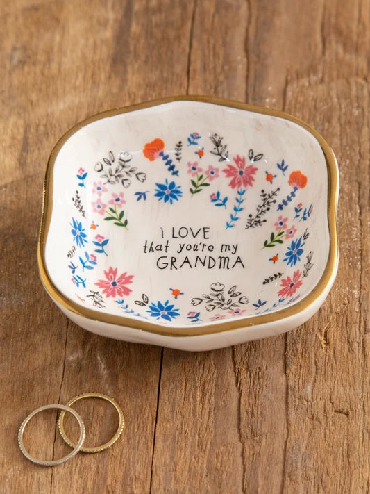 Antiqued Trinket Bowl | Grandma