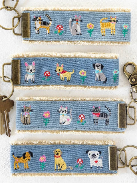 Embroidered Key Chain