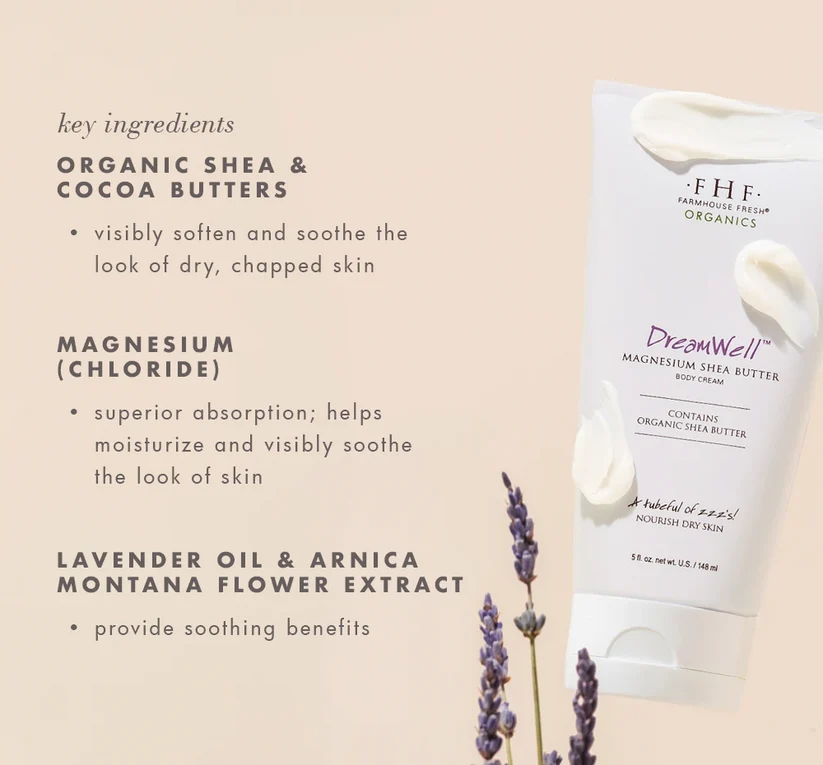 DreamWell™ Magnesium Organic Shea Butter Body Cream