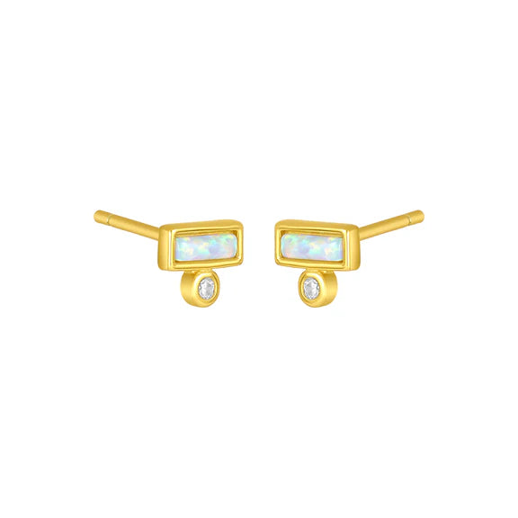 Ashton Opal Stud |Gold