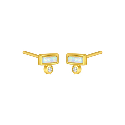 Ashton Opal Stud |Gold