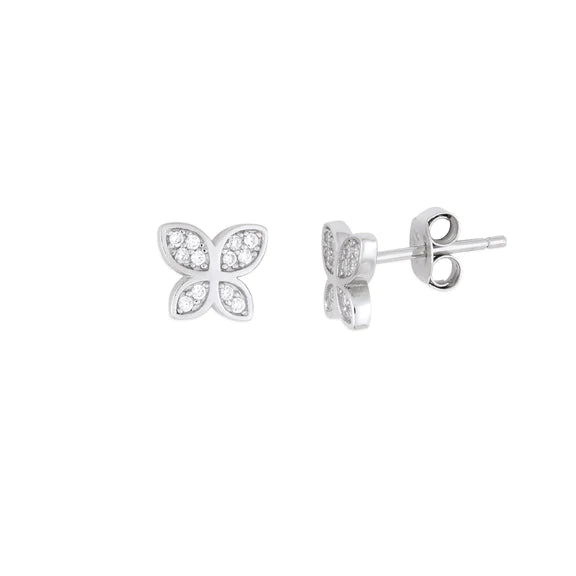 Butterfly Studs | Silver