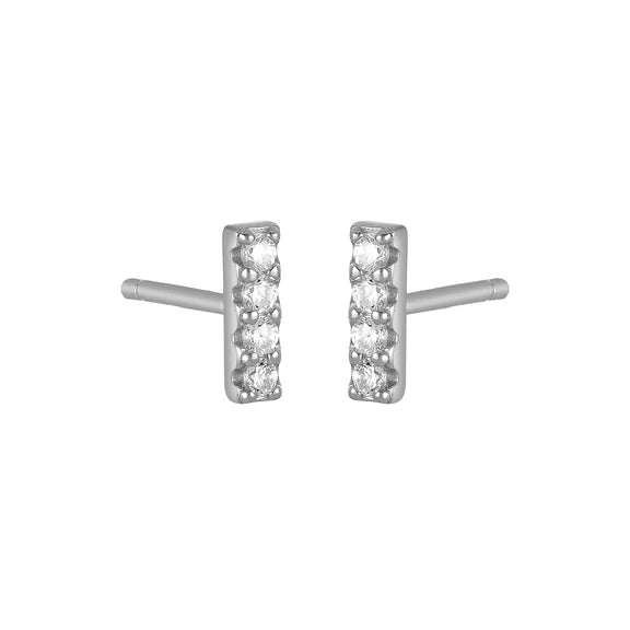 Maeda Bar Stud | Silver