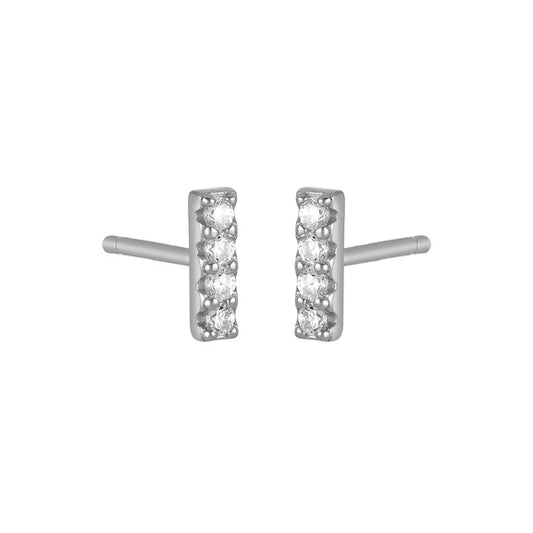 Maeda Bar Stud | Silver