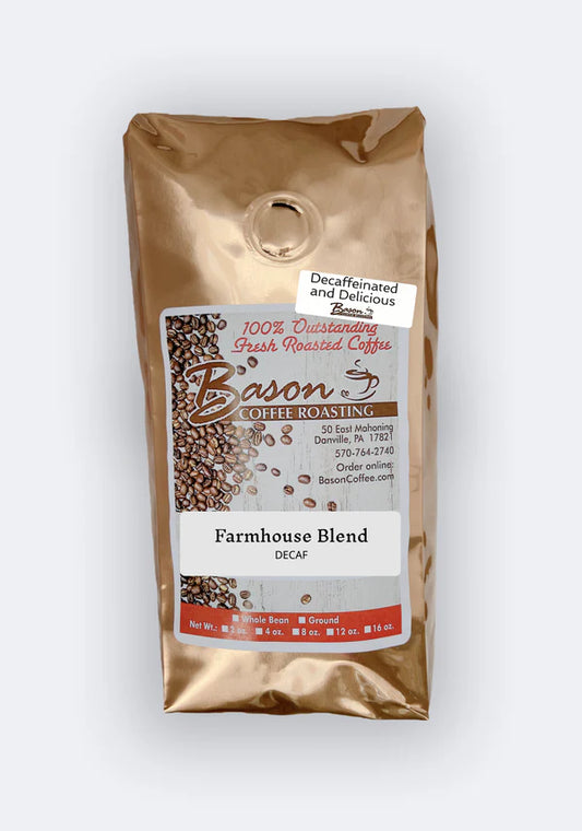 16oz. Bason Coffee Decaf Farmhouse Blend
