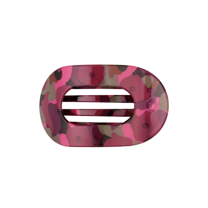 Teleties Flat Round Hair Clip | Garden Glam