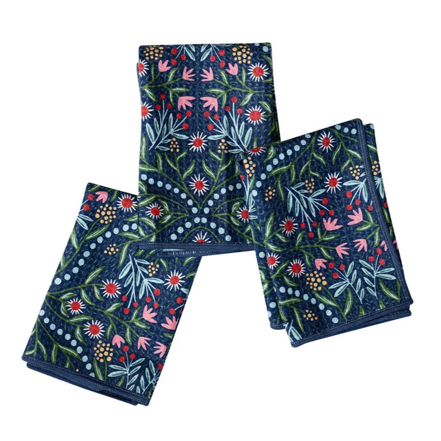 Mighty Mini Towel | Navy Floral