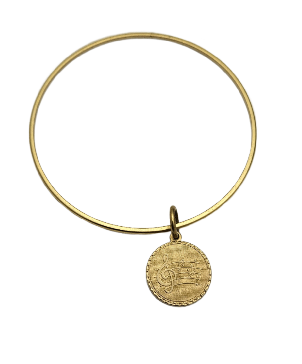 Gold Charm Bangles