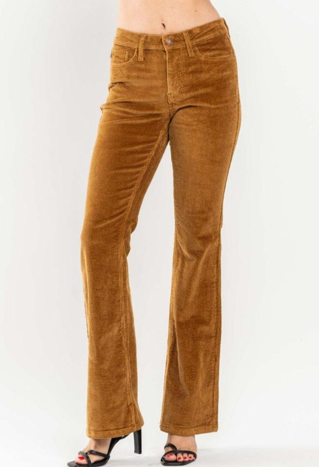 Mid-Rise | Bootcut | Camel Corduroy Pants