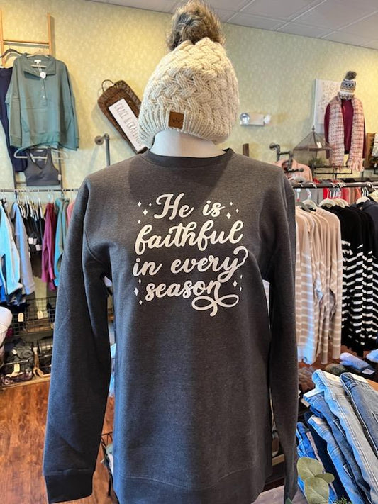 He is Faithful in Every Season Sweatshirt