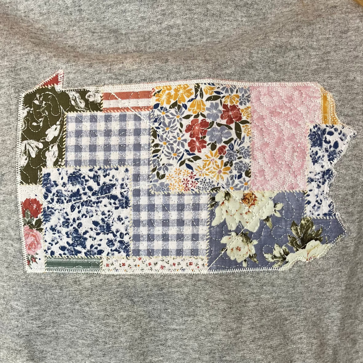 PA Quilted Patchwork Sweatshirt