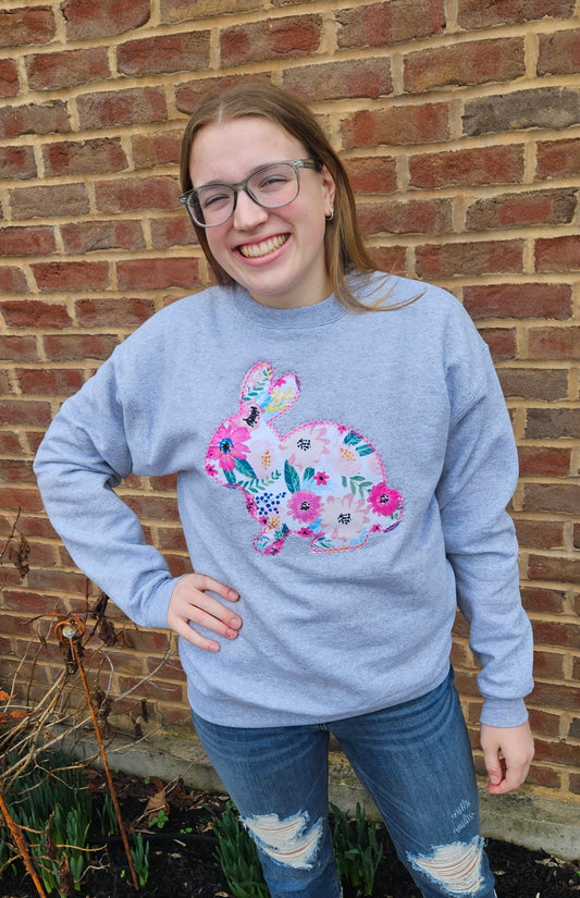Floral Bunny Sweatshirt