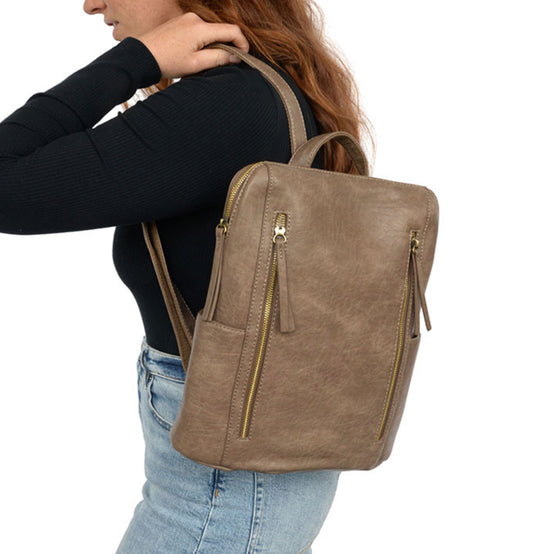 Raegan Double Zip Backpack