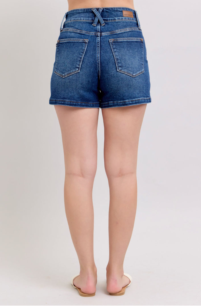 High Waist | Double Button Shorts