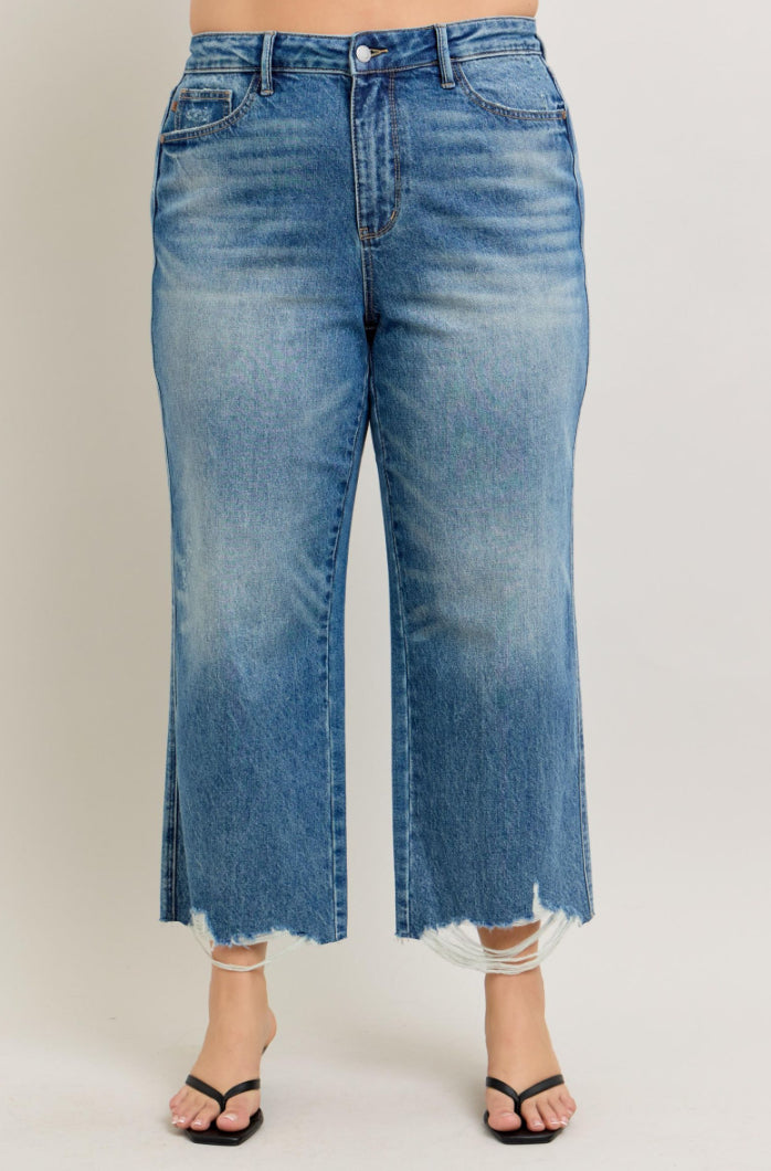 High Waist | Wide Crop | Rigid Magic Jeans