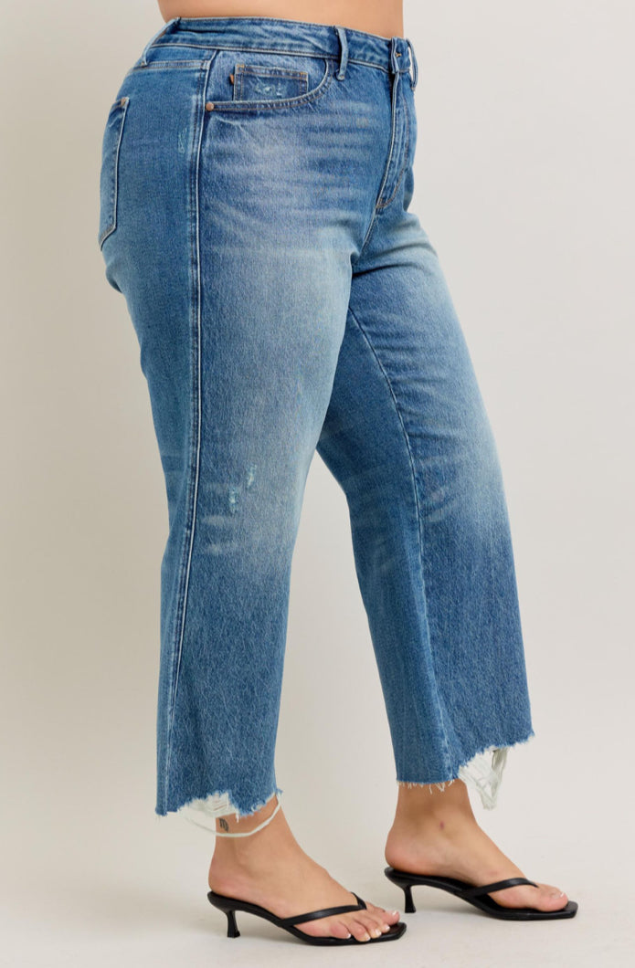 High Waist | Wide Crop | Rigid Magic Jeans