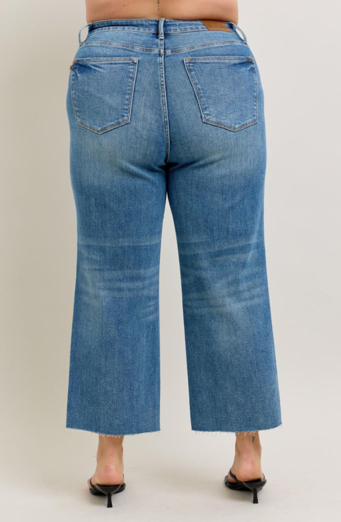 High Waist | Wide Crop | Rigid Magic Jeans